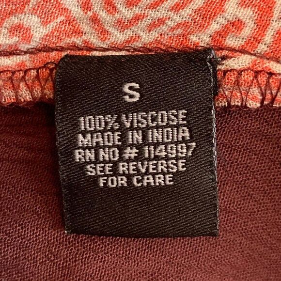 Tolani Collection Button Down Multi Color Floral & Block Top Size Small - Picture 4 of 7